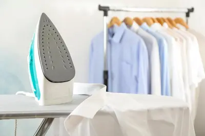 a hairdryer on a rack with clothes at Stylish Sherman Oaks Townhouse 3bed + 3.5bath All Master Suites in Los Angeles
