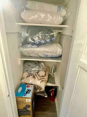 a refrigerator filled with lots of food and a box at Glendora Pool Home Retreat in Glendora