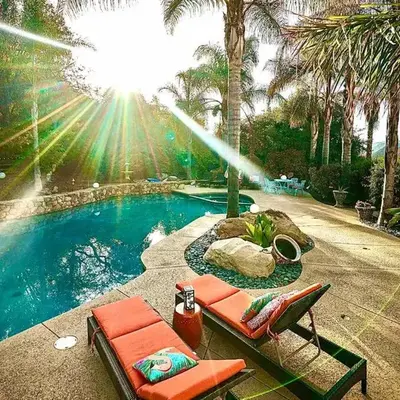 Boho Chic Malibu Retreat Estate Salt Pool + Yoga