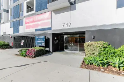 a building with a sign on the front of it at Westwood 1br close to UCLA LAX-1141 in Los Angeles