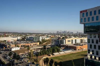 a view of a city from a building at Kasa Sunset Los Angeles in Los Angeles