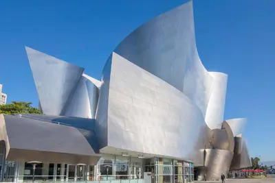 a view of the sydney opera house at Downtown 1BR w Gym WD next to The Broad LAX-51 in Los Angeles