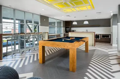 a pool table in the middle of a room at Playa Vista 2br w pool gym wd nr 405 LAX-985 in Los Angeles