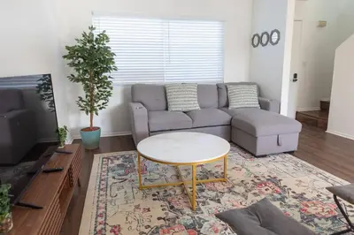 a living room with a couch and a table at 2BD/2BA Apartment in DT ALhambra in Alhambra