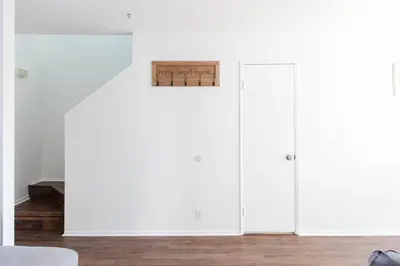 a room with white walls and two closets at 2BD/2BA Apartment in DT ALhambra in Alhambra