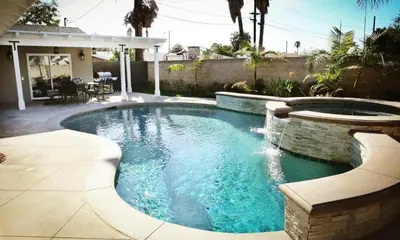 a swimming pool in the backyard of a house at Destination #29 in Anaheim