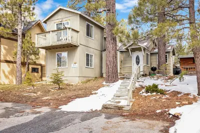 a house with a balcony on the side of it at Life of riley #1608 in Big Bear Lake