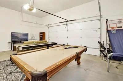a room with a pool table in it at Eagle ridge views #1648 in Big Bear Lake