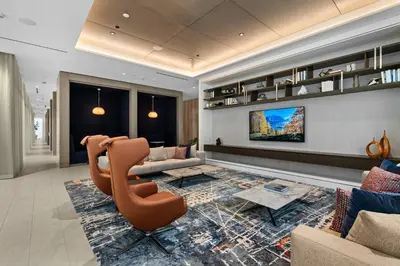 a living room with a couch and a chair at Brand New Modern & Luxury Residence in DTLA in Los Angeles