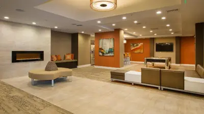 a living room with a couch and a pool table at LALA House -1Br with Free Parking, Pool, Laundry in Los Angeles