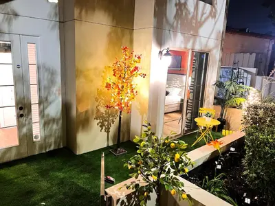 a room with a painting on the side of a building at Beautiful 2 BD 3 Beds in Heart of Encino 105 in Encino