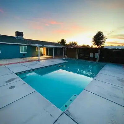 Western style pool home
