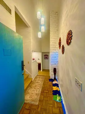 a hallway of a house with a childs play area at 1b1b Private and quiet sun roomA in Rancho Cucamonga