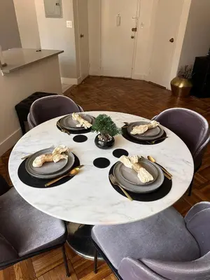 a table with plates of food on top of it at Warm and Welcoming in Los Angeles