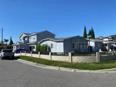 a white truck parked in front of a house at Vacation home in Westminster