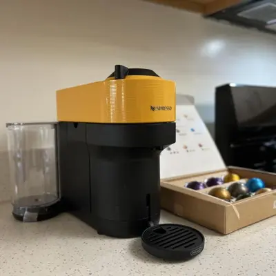 a coffee maker sitting next to a box of onions at Serenity Retreat in Santa Monica in Los Angeles