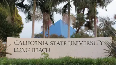 a sign for the california state university long beach at BonVoyage-Sleep&Sail Overnight Stays-Sleeps 6-8 in Long Beach