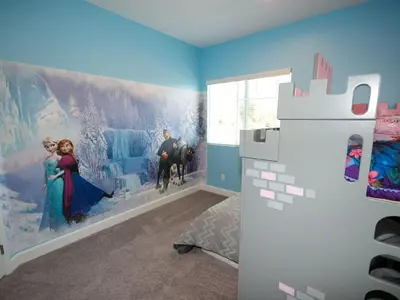 a room with a painting on the wall at F-33 Walts Place in Anaheim