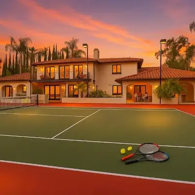 Estate with Heated Pool & Jacuzzi & Tennis Court
