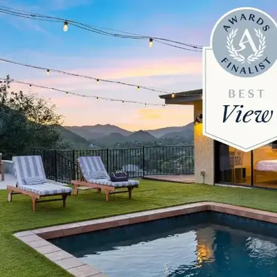 Designer Retreat w Pool Firepits Panoramic Views The Lake House at Malibu