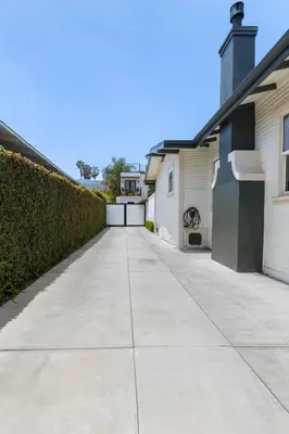 a driveway leading to a house at Historic Heart of Hollywood *Newly Renovated * in Los Angeles