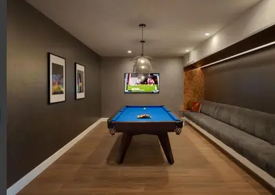 a room with a pool table and a couch at LAX 1 Bed Luxe with FREE PARKING in Los Angeles