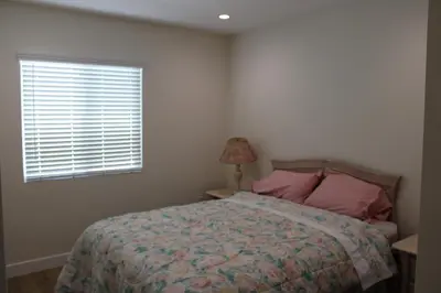 a bedroom with a bed and a window at Newly Renovated La Habra 3bed 2 Bath in La Habra