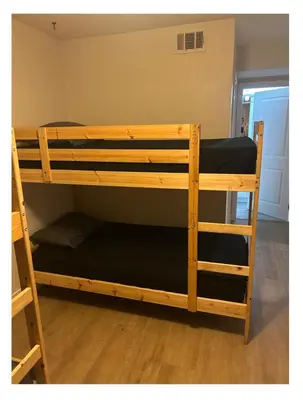 a pair of bunk beds in a room at Normandie Good Vibes Only in Los Angeles