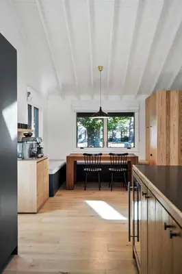 a kitchen and dining room with a table and chairs at Ojai Valley - Pool and Pickle Ball in Ojai