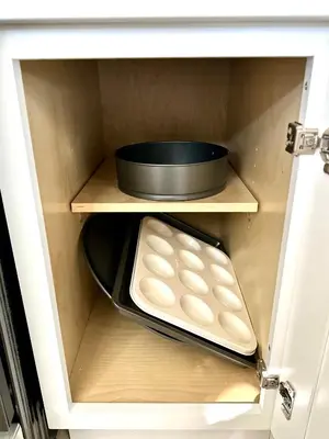 a drawer with a pan and a bowl in it at The Mills Retreat in Whittier Near Disney in Whittier