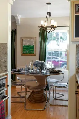 a dining room with a table and chairs at New Listing Burbank Retreat by Colby & Conrad in Burbank