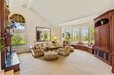 a large living room with a couch and chairs at Marbella Lane - Tranquil Country Escape Getaway in Placentia