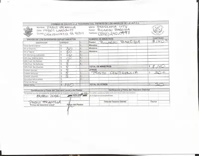 a check on a white sheet of paper at silver in Chatsworth
