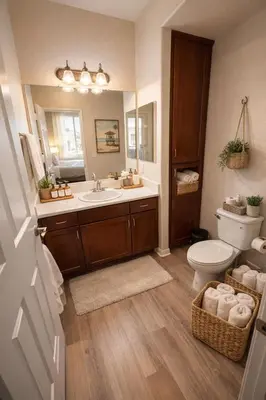 a bathroom with a sink and a toilet at Marina Del Rey 1BA & 2BA - Few Minutes Drive To Venice Beach in Los Angeles