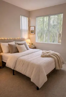 a bedroom with a large bed with a window at Marina del Rey Modern 2BR 2BA & Near Venice Beach Boardwalk in Los Angeles