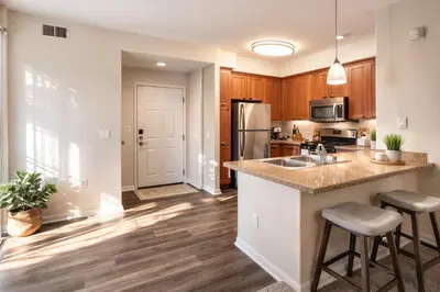 a kitchen with a sink and a counter top at Marina del Rey 1BR -- Near Venice Beach in Los Angeles