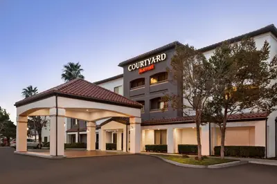 a rendering of the front of a hotel at Courtyard by Marriott Palmdale in Palmdale