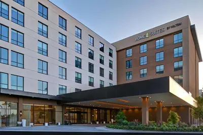 a rendering of the front of a hotel at Home2 Suites By Hilton Anaheim Resort in Anaheim