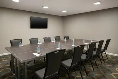 a large conference room with a long table and chairs at Residence Inn Anaheim Placentia/Fullerton in Placentia