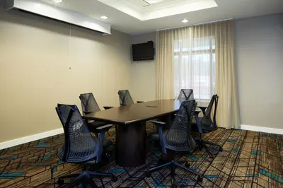 a conference room with a table and chairs at Residence Inn Los Angeles Westlake Village in Westlake Village