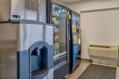 a large video game machine in a room at Motel 6-El Monte, CA - Los Angeles in El Monte
