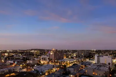 a view of a city at night at The Westin Long Beach in Long Beach
