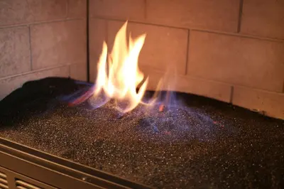 a fire is coming out of an oven at Venice Place in Los Angeles