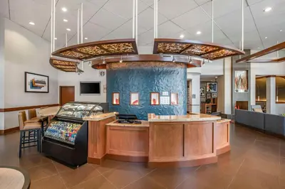 a store with a cash register in a lobby at Hyatt Place Riverside Downtown in Riverside