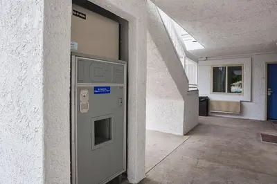 a door in the side of a building at Motel 6-Ventura, CA - Downtown in Ventura