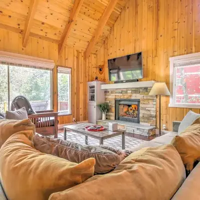 Gorgeous Lake Arrowhead Retreat Game Room and Deck