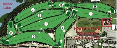 a drawing of a map of a park at Unik Motel in Harbor City