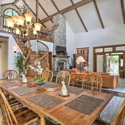 Ornate Lake Arrowhead Home with Deck