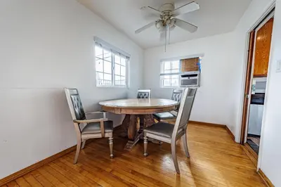 a dining room with a table and chairs at Spacious Two Bedroom in Santa Monica #E in Los Angeles