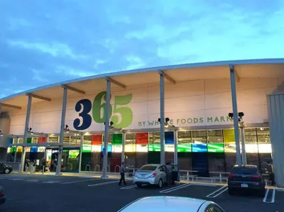 a store front with cars parked in a parking lot at Silverlake and Echo Park - 6min to Downtown and Hollywood - in Los Angeles